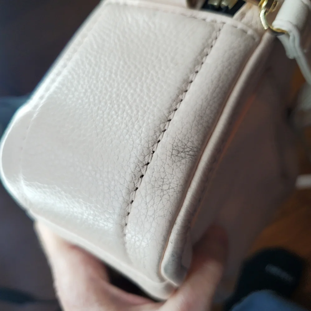 Marc Jacobs The Softshot 21 Pebbled Leather Crossbody Bag Pink Tutu